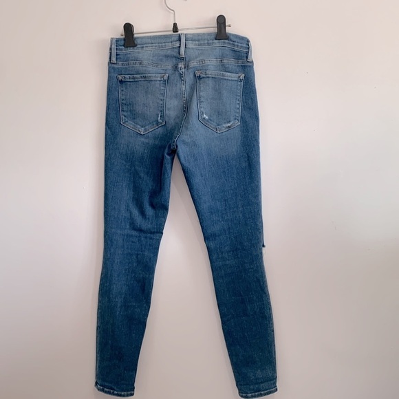 Frame Denim Le Skinny de Jeanne Distressed Jeans size 29 - Picture 3 of 4